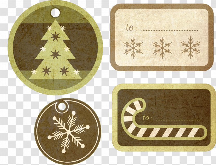 Christmas Clip Art - New Year - Element Tag Transparent PNG