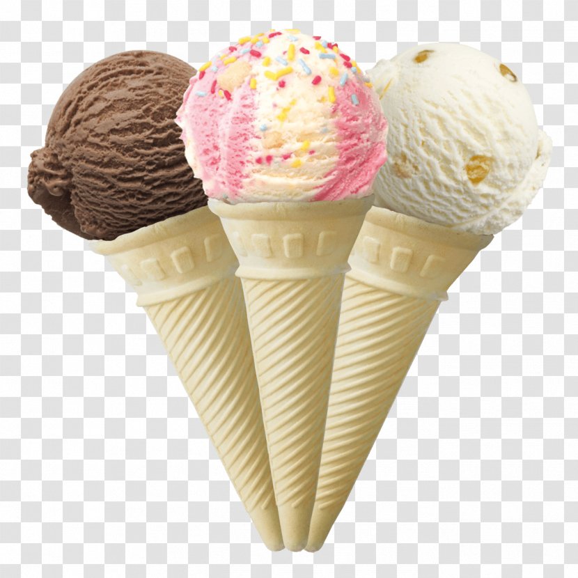 Ice Cream Cones Neapolitan Flavor - Cone Transparent PNG
