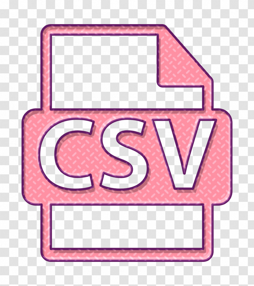 Csv Icon CSV File Format Extension Icon Interface Icon Transparent PNG