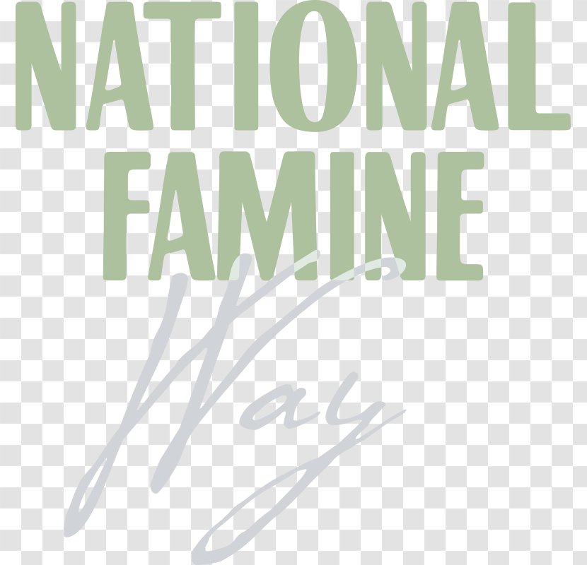 Great Famine Logo National Commemoration Day - Calligraphy Transparent PNG