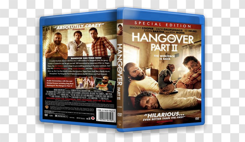 The Hangover DVD Film Amazon.com Blu-ray Disc - Part Ii - Zach Galifianakis Transparent PNG