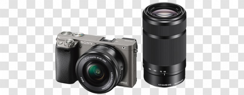 Mirrorless Interchangeable-lens Camera Sony E PZ 16-50mm F/3.5-5.6 OSS A6000 24.3 MP Digital - Accessory - 1080pGraphite Gray16-50mm Lens Kit 索尼 E-mountSony Electronics Manuals Transparent PNG