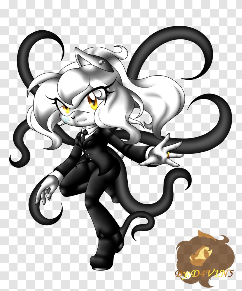 Cat Mammal Carnivora Legendary Creature - Cartoon - Slender Man Transparent PNG