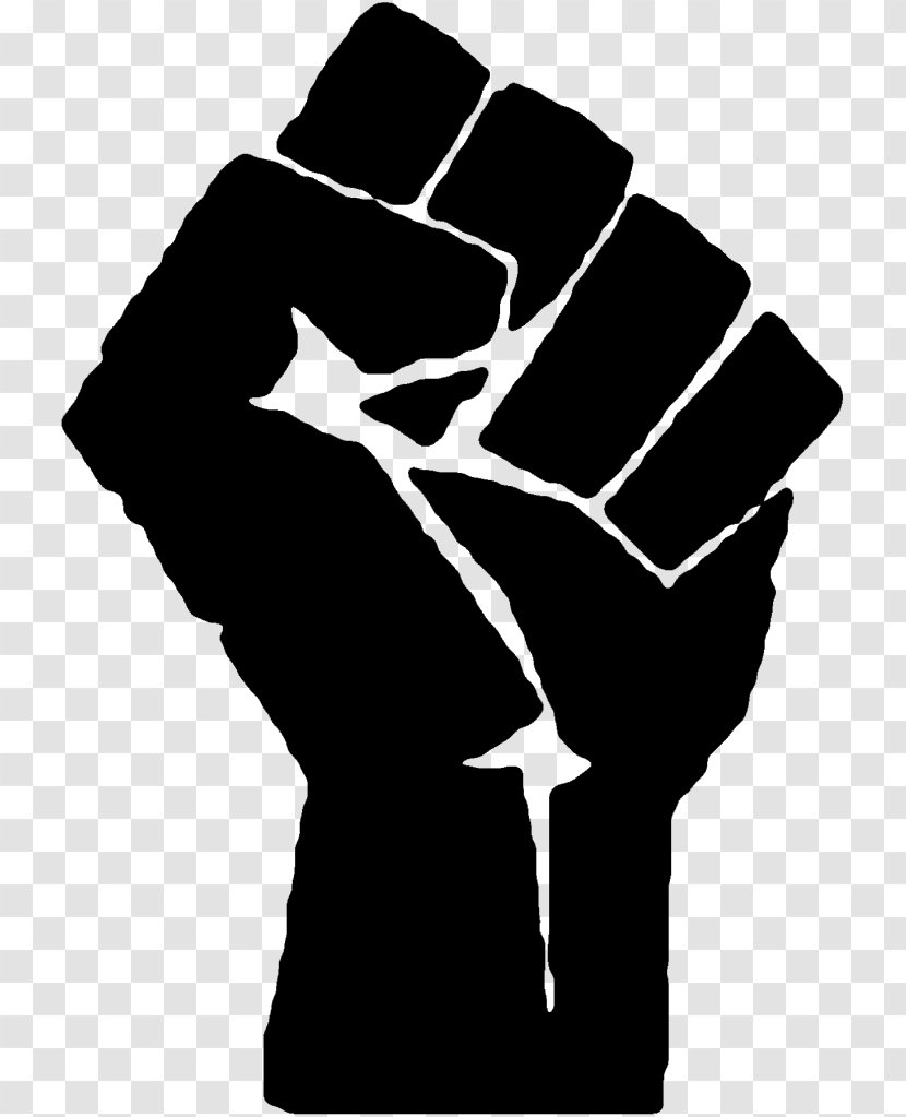 Raised Fist Clip Art - Black And White - The Victims Of Holocaust Racial Violence Da Transparent PNG