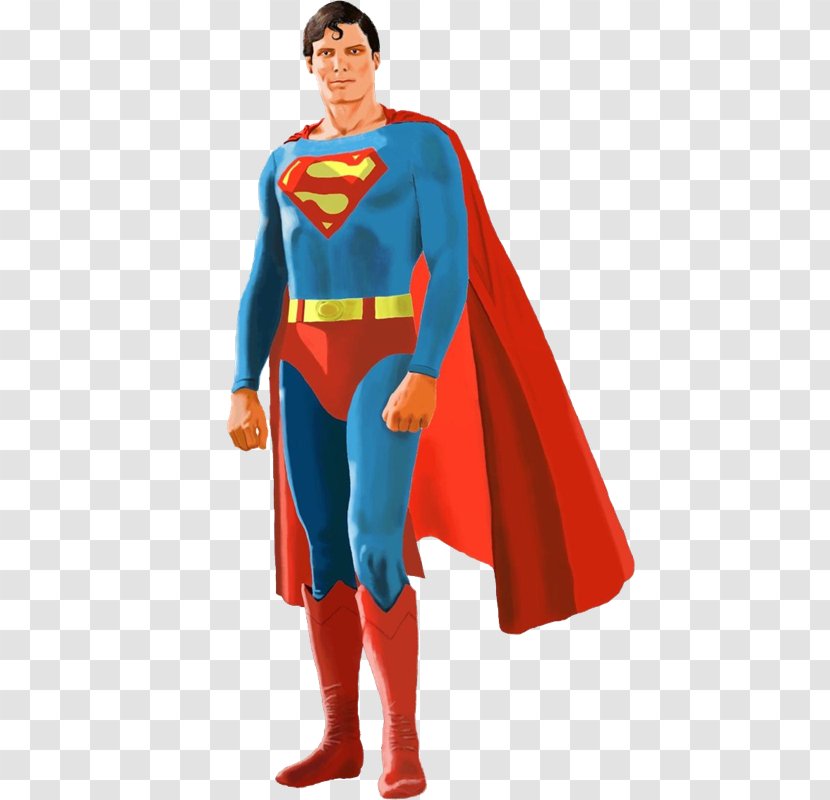 Superman Christopher Reeve Drawing Image Superhero Movie - Kryptonian - Cloak Transparent PNG