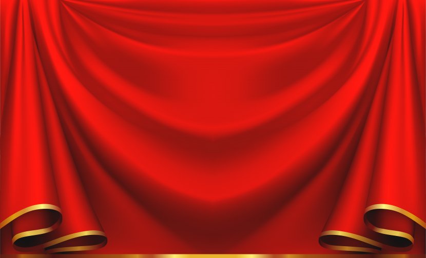 Curtain Window Clip Art - Red Clipart Image Transparent PNG