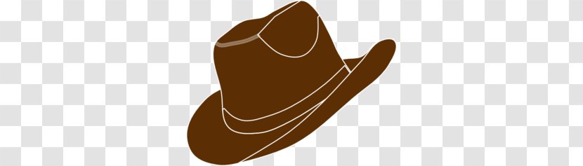 Red Hat Society Clip Art - Cowboy - Brown Cliparts Transparent PNG