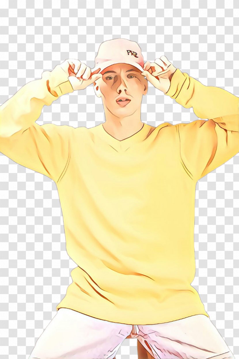 Sleeve Yellow - Outerwear - Peach Thumb Transparent PNG