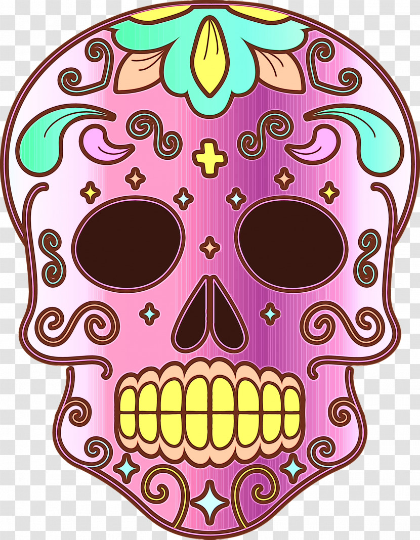 Day Of The Dead Visual Arts Watercolor Painting Drawing Painting Transparent PNG