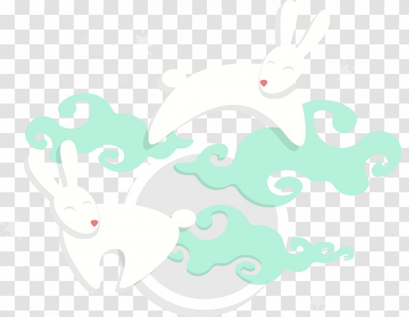 Mooncake Moon Rabbit Mid-Autumn Festival Transparent PNG