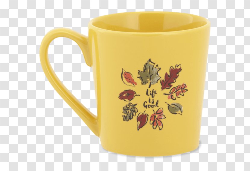 T-shirt Coffee Cup Mug Life Is Good Company - Dishwasher Transparent PNG
