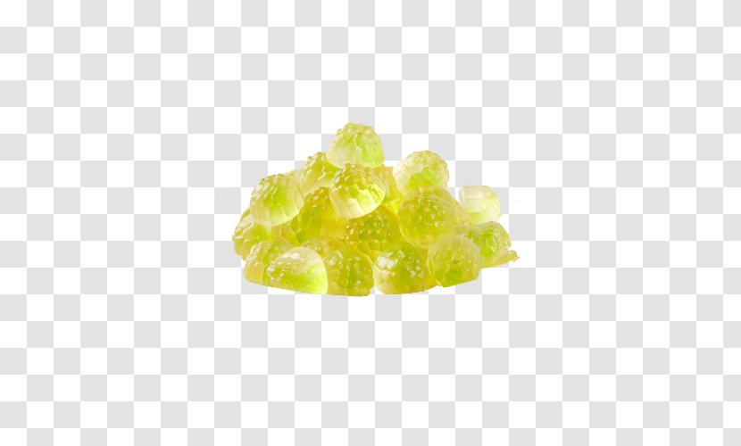 Gummi Candy Chewing Gum Sugar - Yellow - Transparent Pale Green Transparent PNG