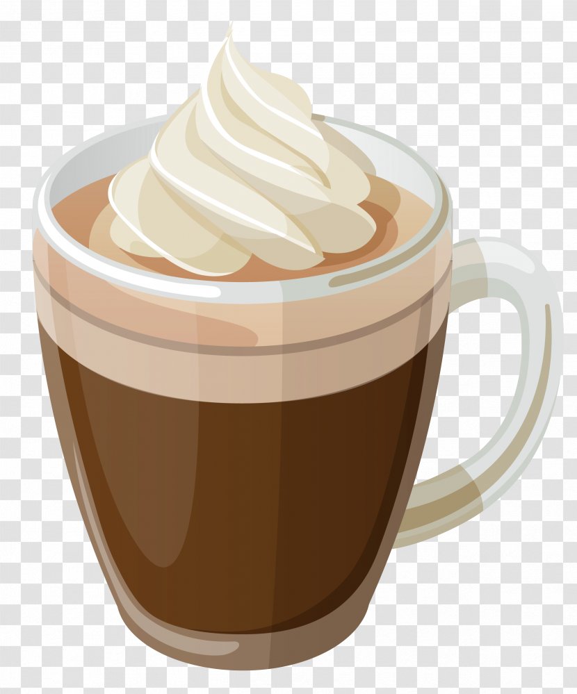 Coffee Tea Cafe Clip Art - Caffeine - With Cream Clipart Picture Transparent PNG