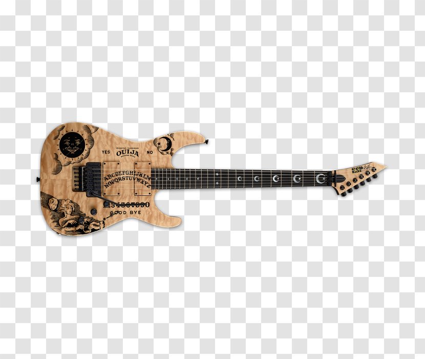 ESP Kirk Hammett Guitars Bass Guitar Electric - Flower Transparent PNG