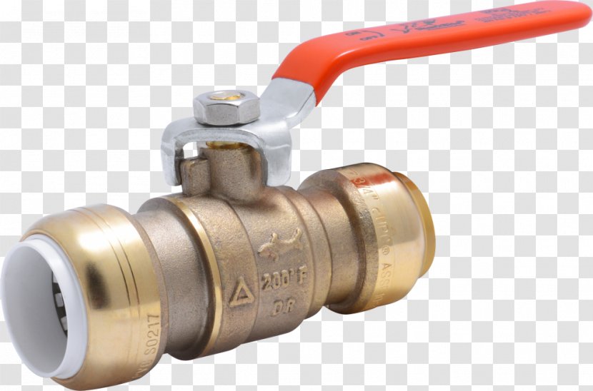 Ball Valve Tap Chlorinated Polyvinyl Chloride - National Pipe Thread - Brass Transparent PNG