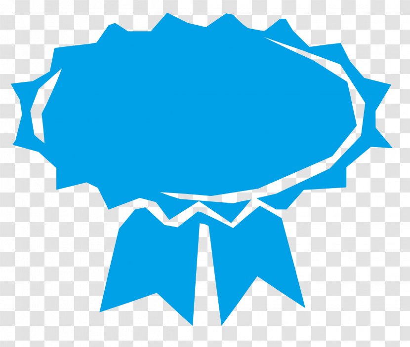 Ribbon Logo Clip Art - Blue Transparent PNG