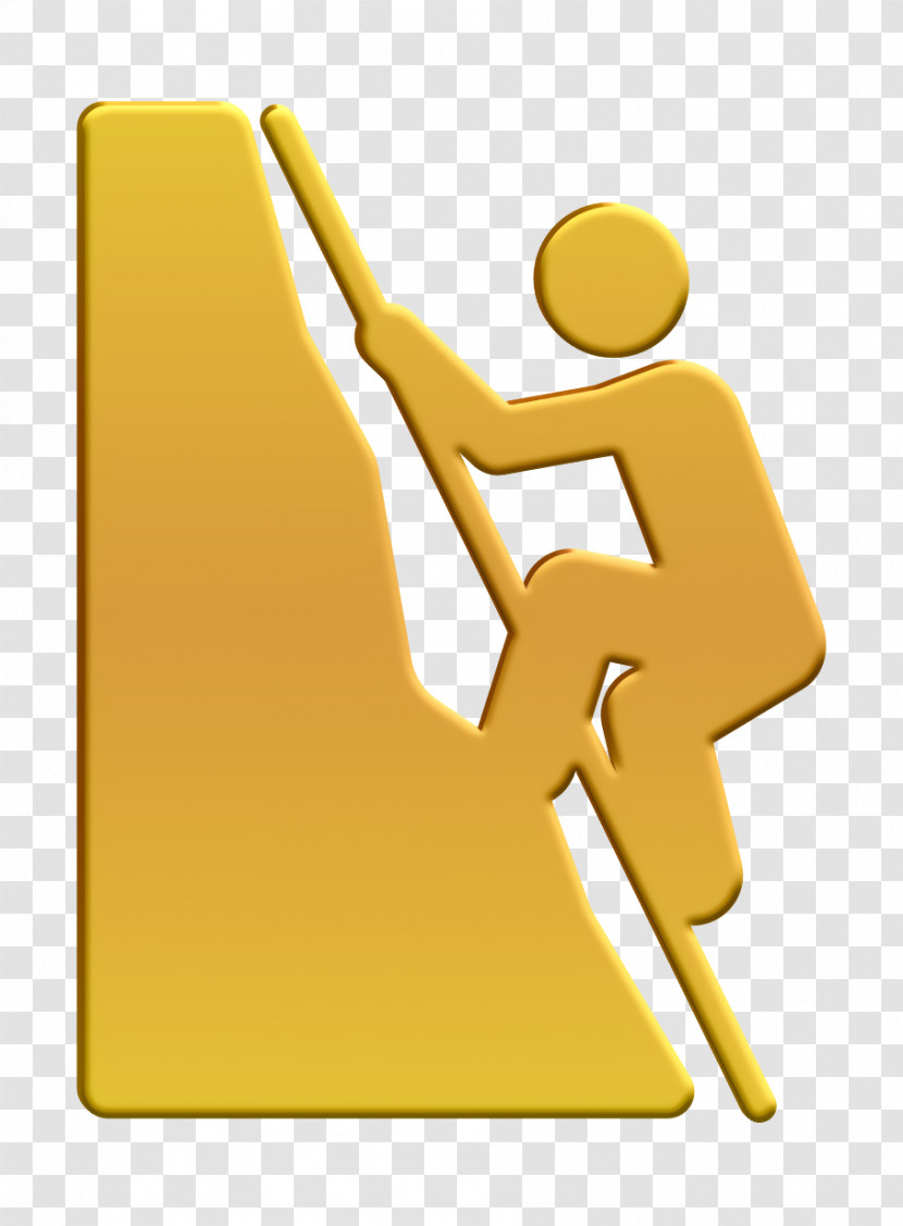 Climbing With Rope Icon Climb Icon Outdoor Activities Icon Transparent PNG