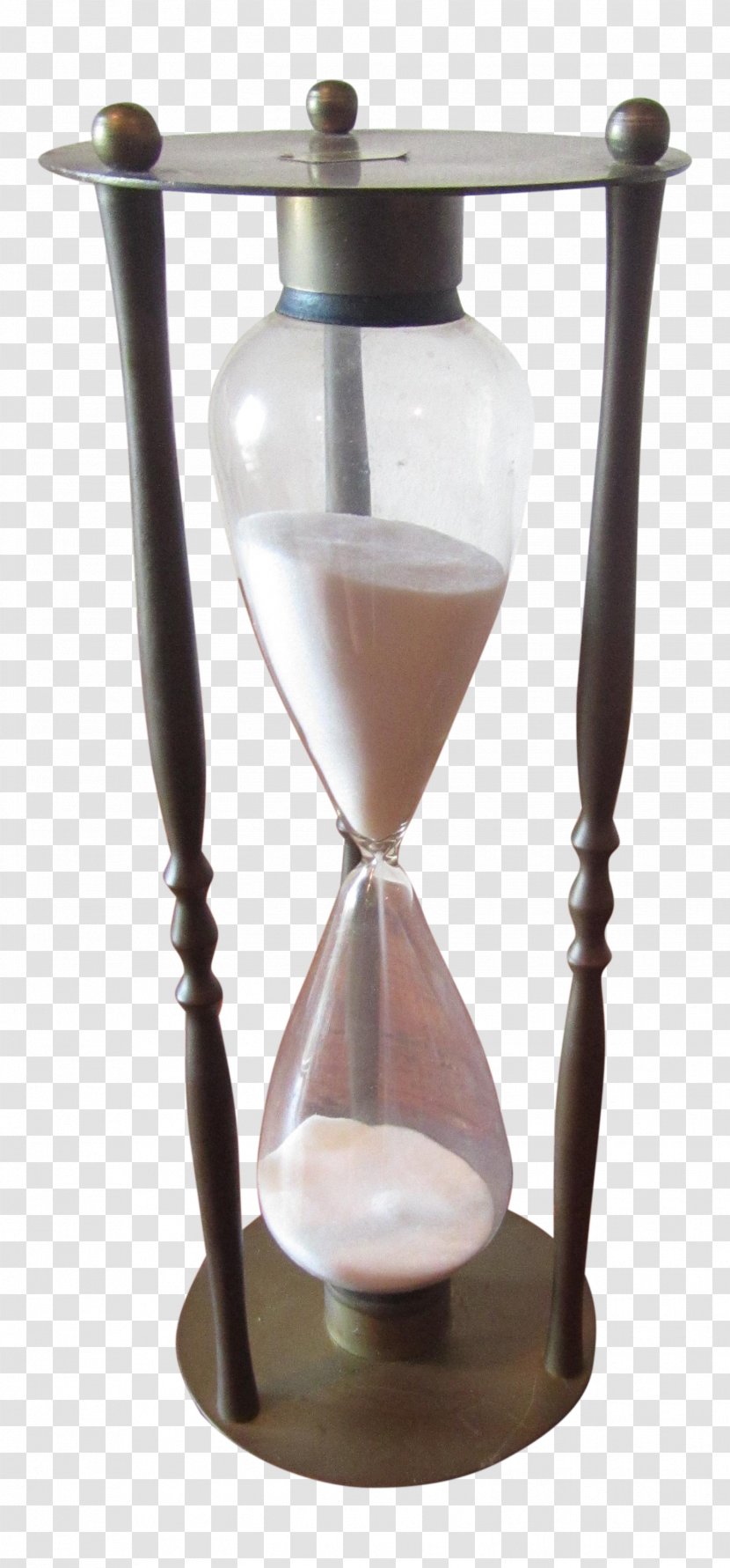 Clock Background - Hourglass - Metal Beige Transparent PNG