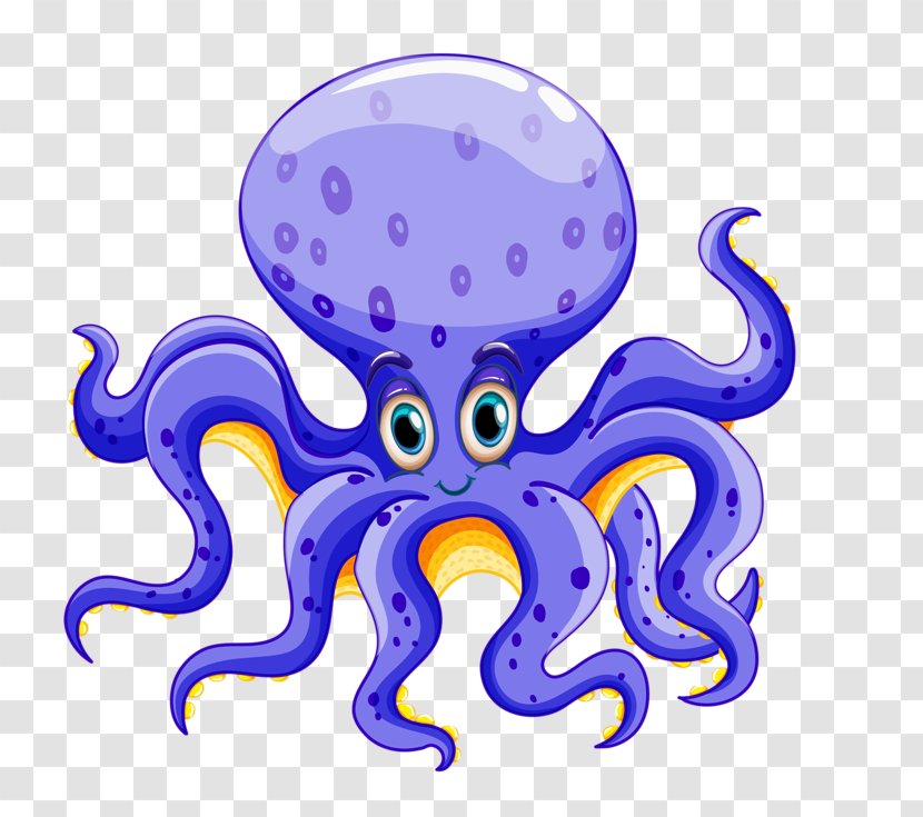 Deep Sea Creature Aquatic Animal Clip Art - Cephalopod Transparent PNG