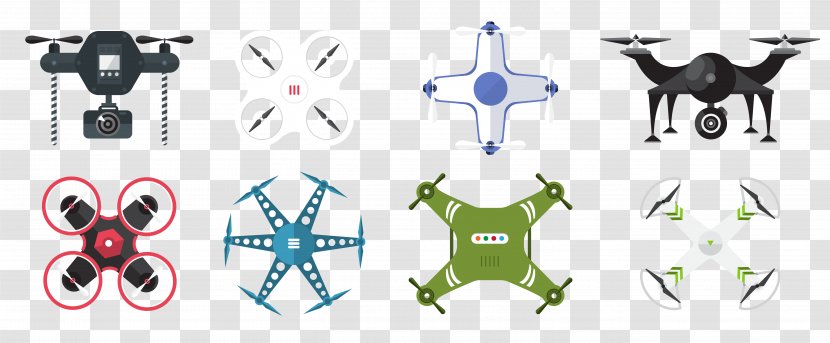 Unmanned Aerial Vehicle Flat Design Icon - Product - UAV Transparent PNG