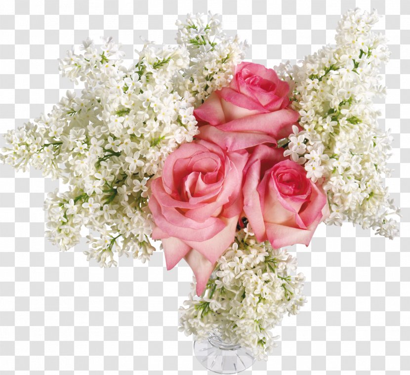 Flower Bouquet Vase Rose Floral Design - Lilac Transparent PNG
