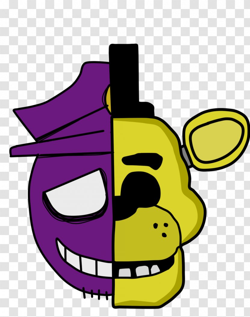 Five Nights At Freddy's 2 Drawing Purple Man Jump Scare - Fan Art Transparent PNG