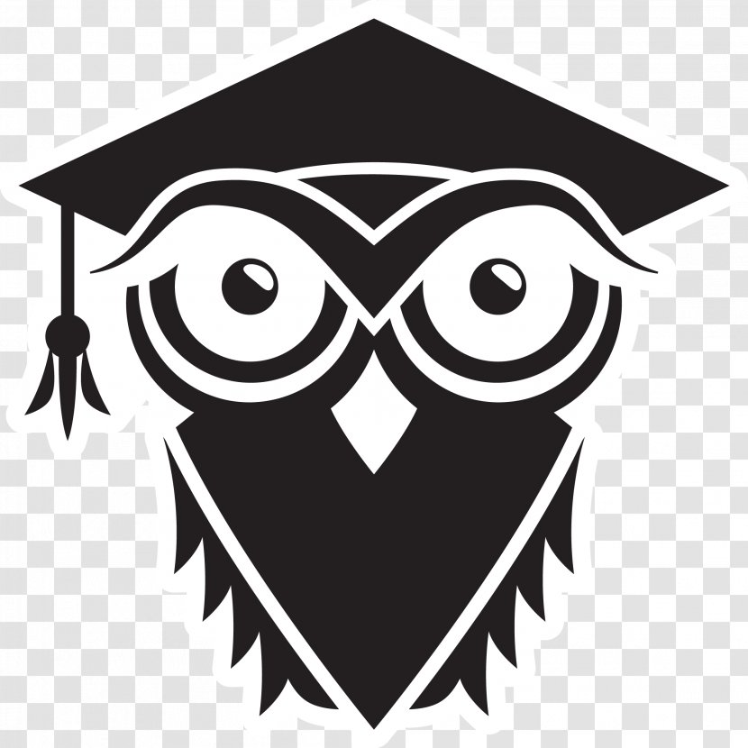 Owl Square Academic Cap Image Clip Art Illustration - Graduation Transparent PNG
