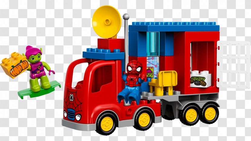 LEGO 10608 DUPLO Spider-Man Spider Truck Adventure Green Goblin Lego Marvel Super Heroes - Toy Block - Duplo Transparent PNG