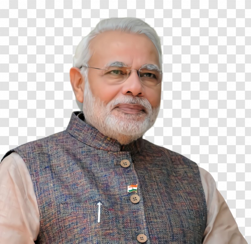 Modi Cartoon - Facial Hair - Gentleman Beard Transparent PNG