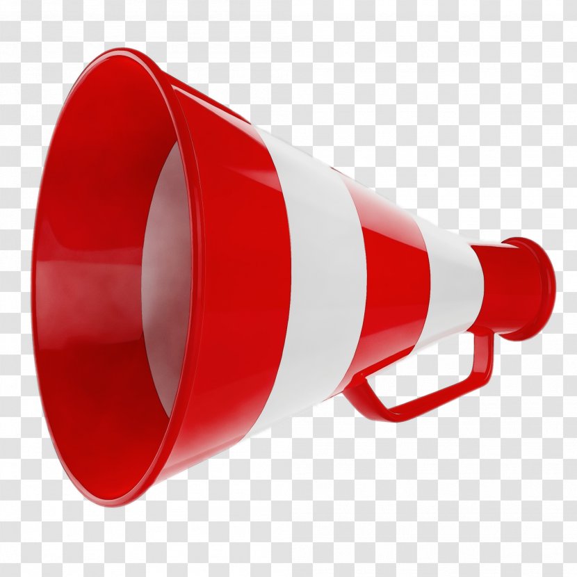 Red Megaphone Funnel Transparent PNG