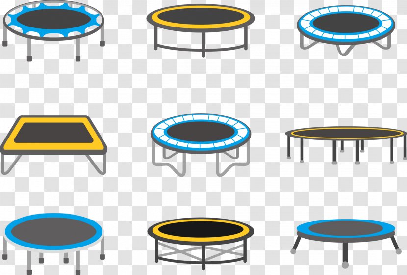 Trampoline Circus Icon - Area - Various Amusement Park Icons Transparent PNG