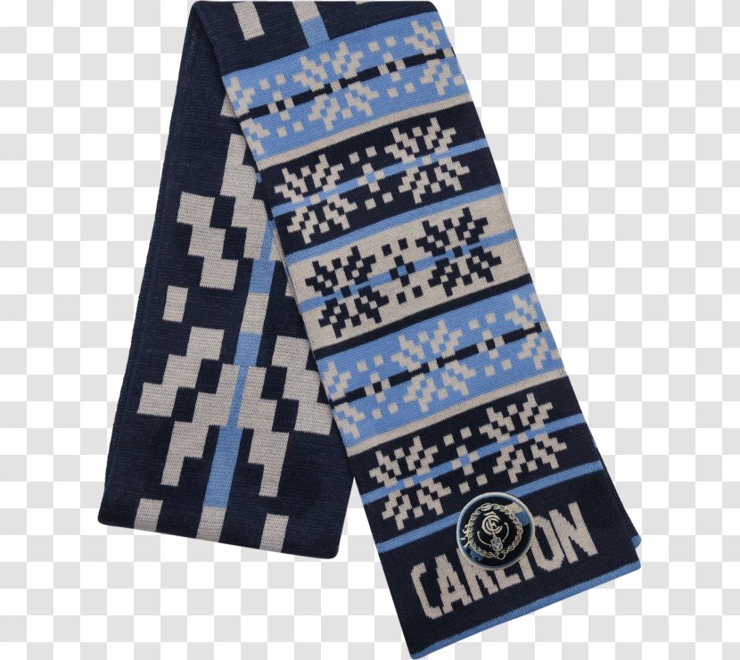 Carlton Football Club Hawthorn Scarf Cobalt Blue Pattern - Snowflake Transparent PNG