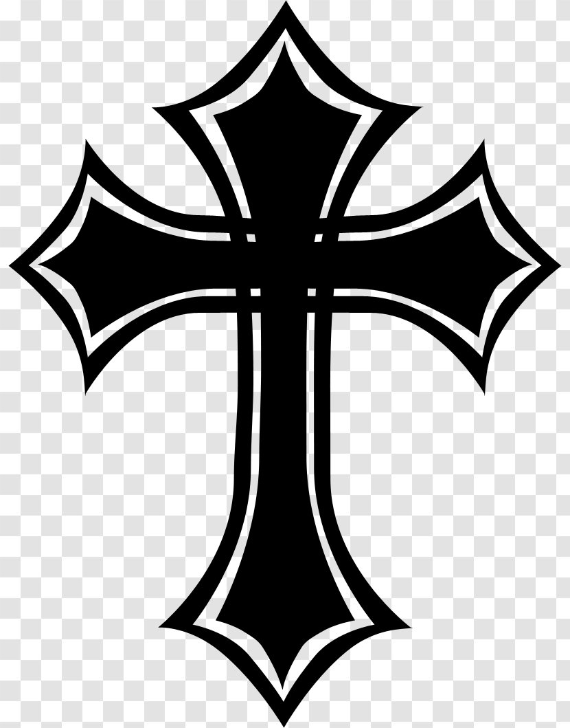 Celtic Cross Christian Gothic Fashion Crucifix - Crossed Transparent PNG