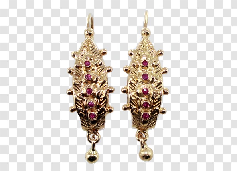 Earring Amethyst Jewellery Bijou Gold - Shop Transparent PNG