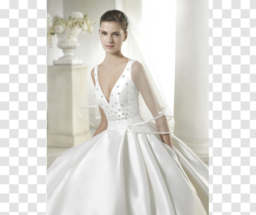 Wedding Dress Satin Bride - Flower Transparent PNG