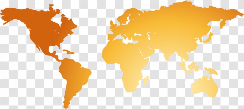 World Map Globe - Bulletin Board - Orange Vector Of The Transparent PNG