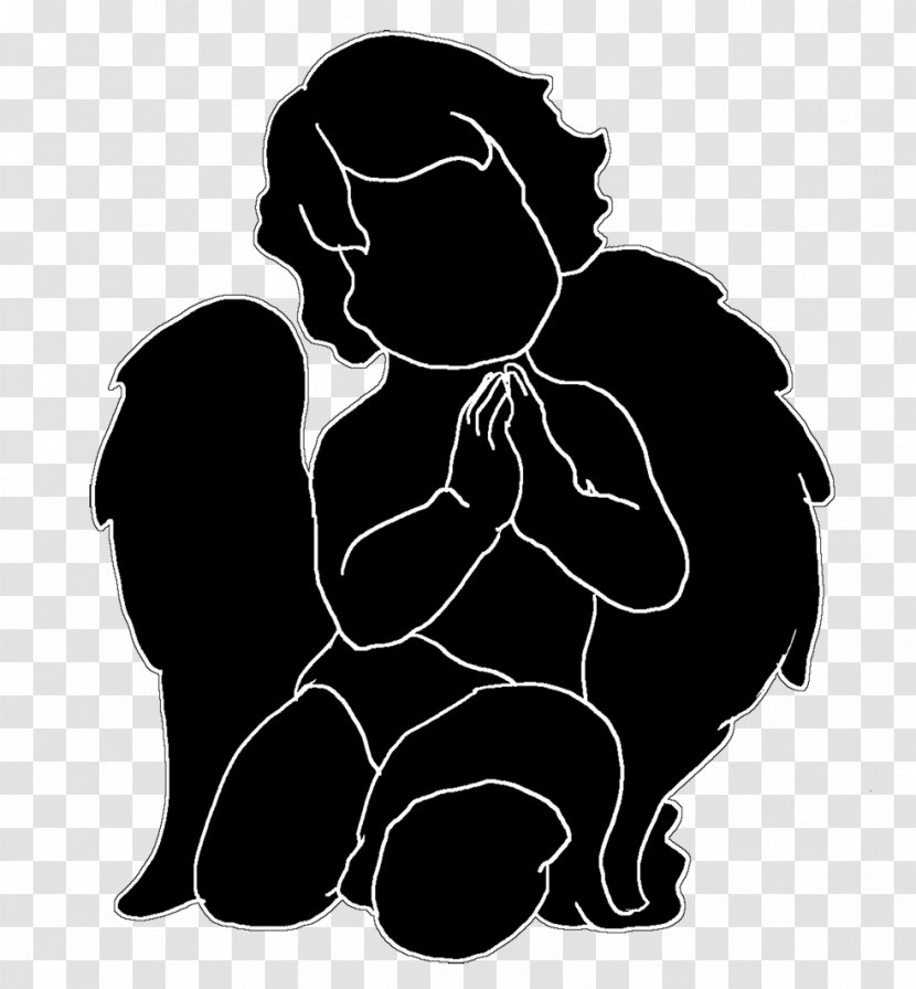 Silhouette Drawing - Photography - Angel Baby Transparent PNG