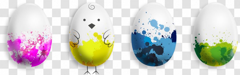 Easter Bunny Fried Egg Full Breakfast - Vector Chick Eggs Transparent PNG