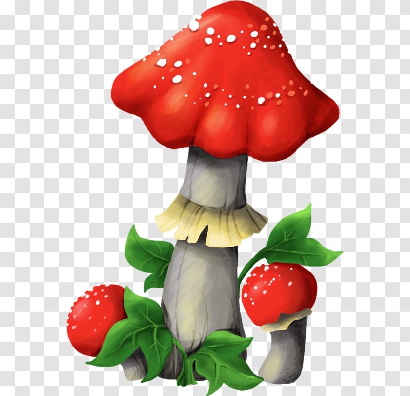 Mushroom Fungus Clip Art - Strawberries - Fairy House Transparent PNG