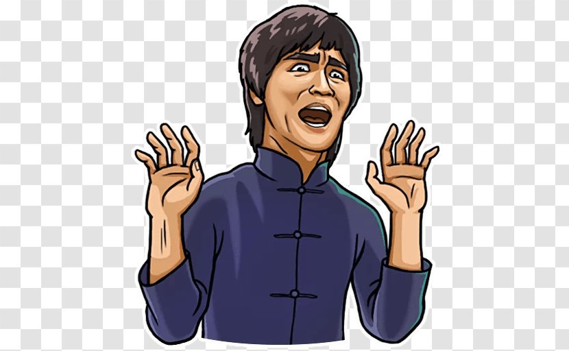 Bruce Lee Telegram Sticker Chinese Martial Arts Actor - Philosopher Transparent PNG