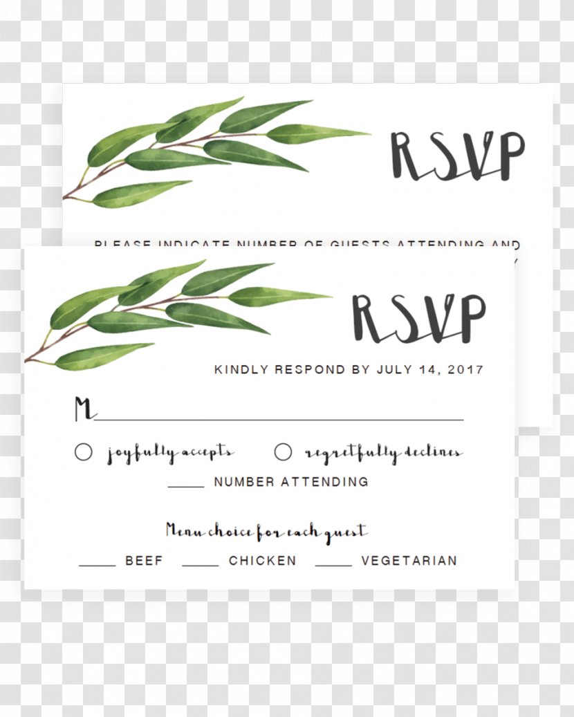 Template RSVP Wedding Résumé Party - Brand Transparent PNG