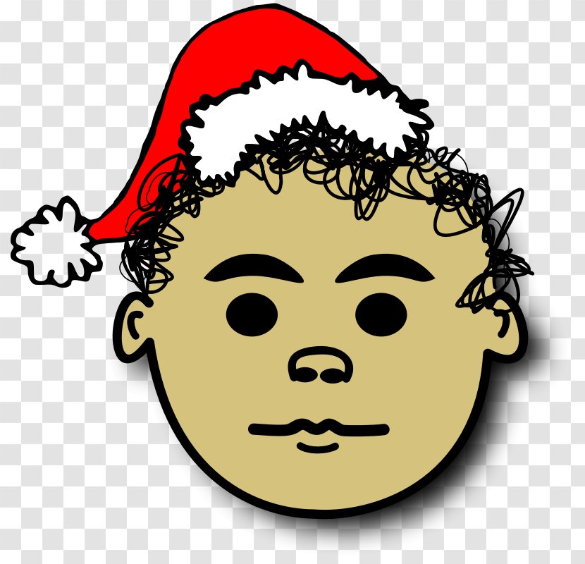 Santa Claus Christmas Clip Art - Card - Face Pictures Transparent PNG