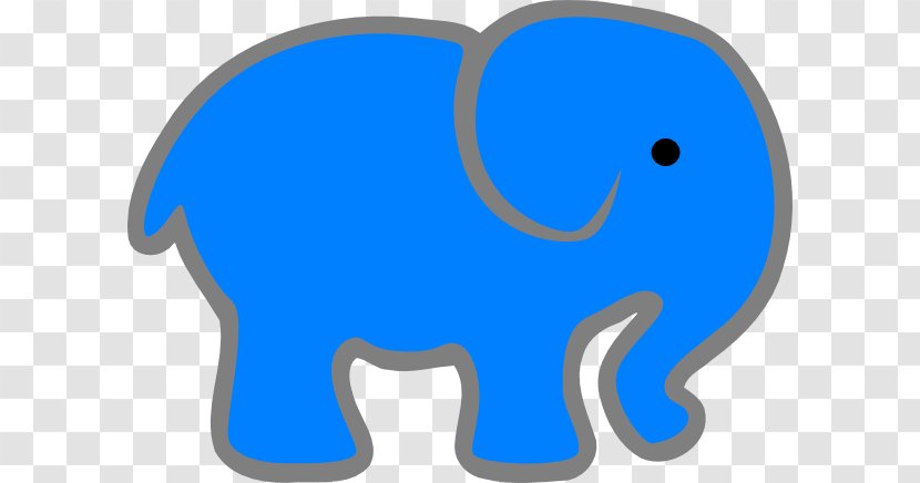 Blue Elephant Clip Art - Mammal - Cliparts Transparent PNG