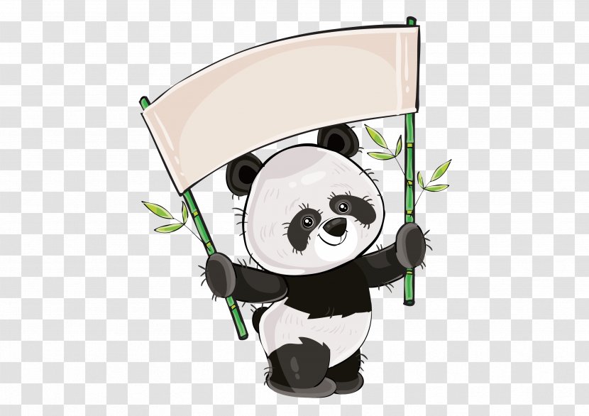 Giant Panda Bear Vector Graphics Birthday Stock Illustration - Advance Cartoon Transparent PNG