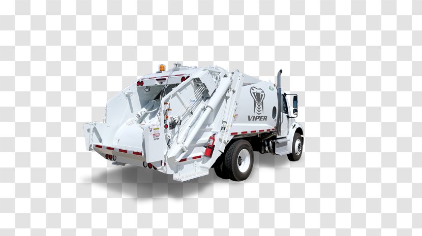 Car Garbage Truck Commercial Vehicle Loader - Rear Transparent PNG
