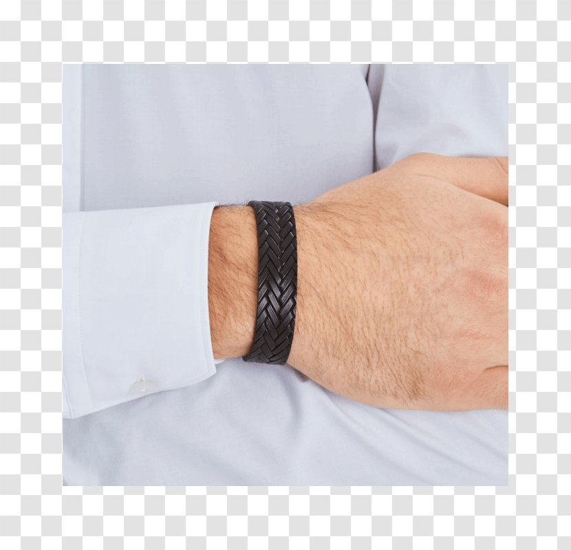 Bracelet Homme Cuir Marron Leather Bijou Wrist - Ring - Mont Blanc Transparent PNG