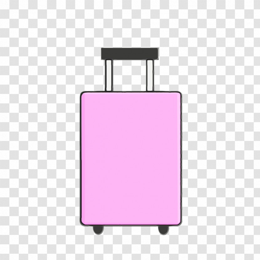 Suitcase Rectangle Pink M Meter Transparent PNG