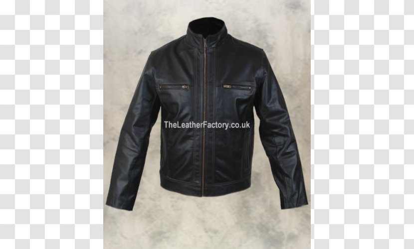Leather Jacket Textile Fonzie - Ribbing - Chris Pratt Transparent PNG
