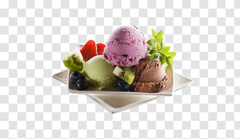 Ice Cream Cones Neapolitan Chocolate - Dessert Transparent PNG