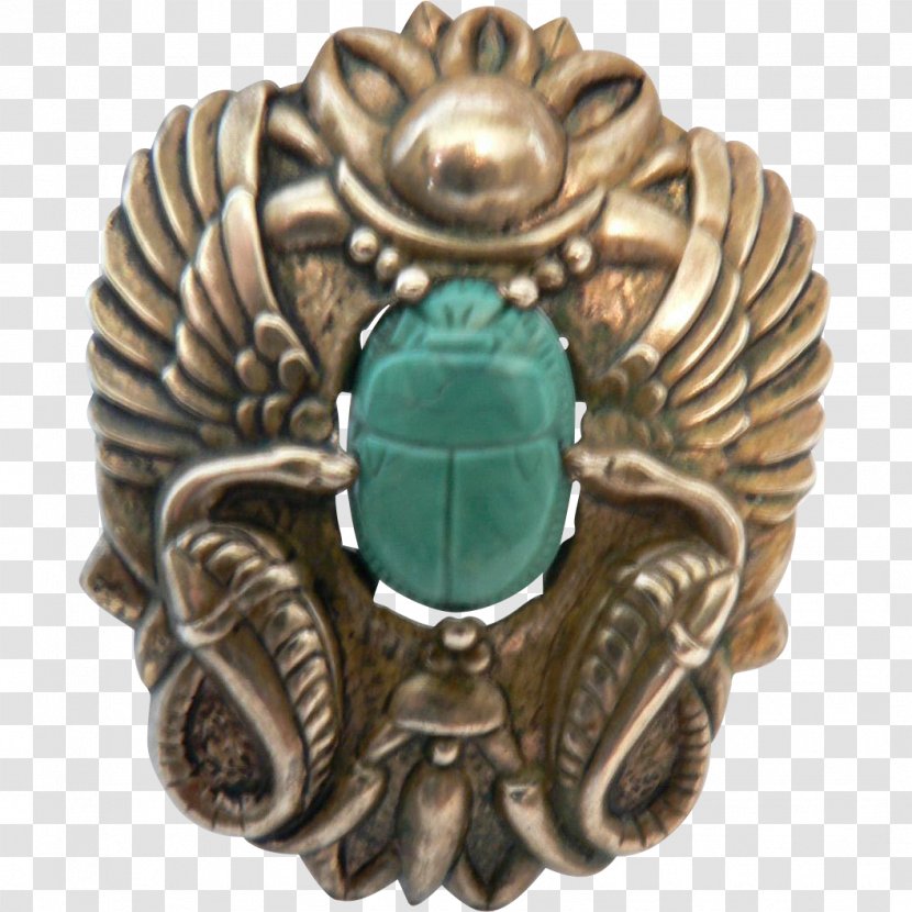 Turquoise Silver - Egyptian Symbols Scarab Beetle Transparent PNG